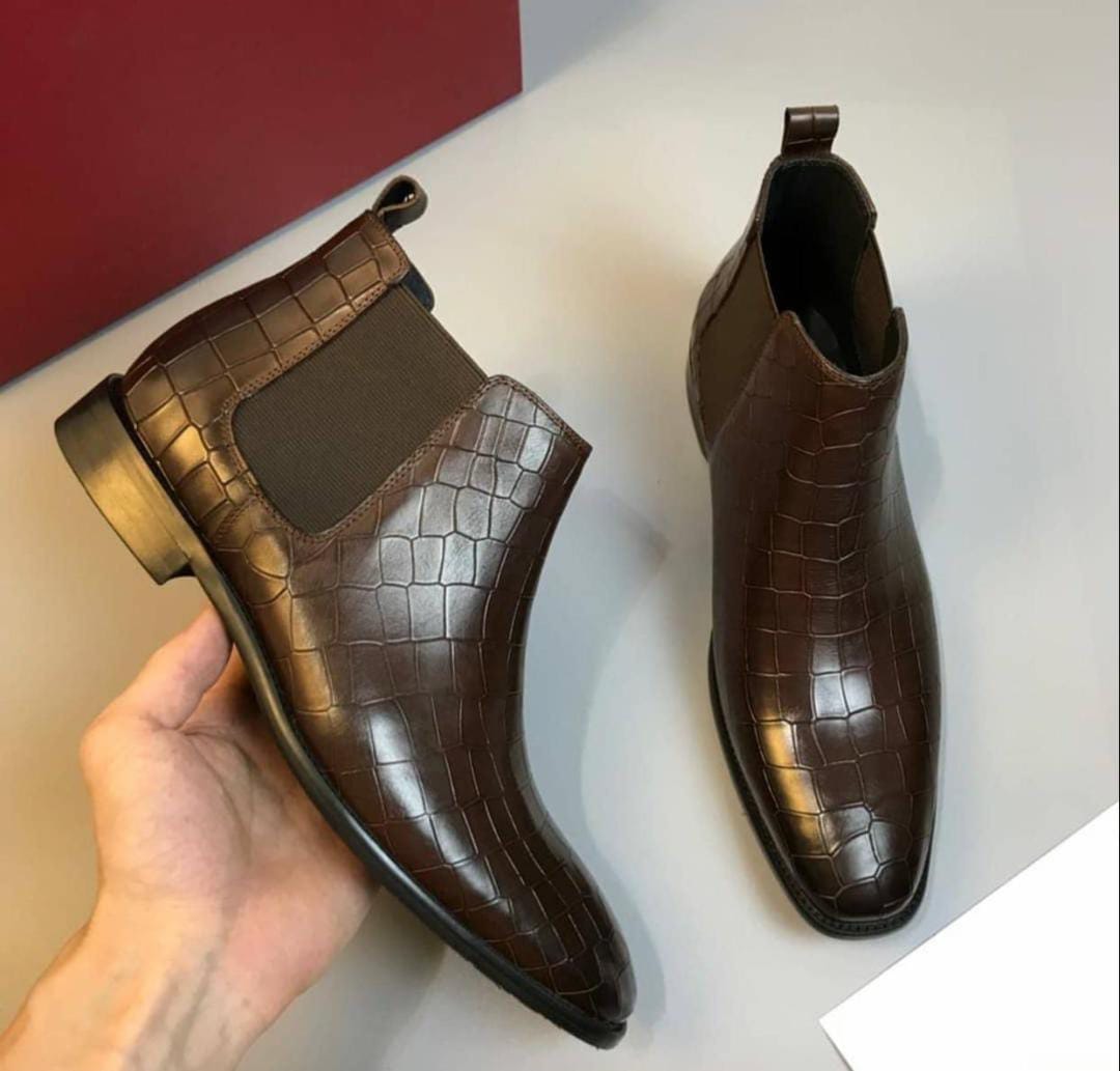 GUCCI CROCO CHELSEA BOOTS - 7a Quality Replicas are the first copy ...