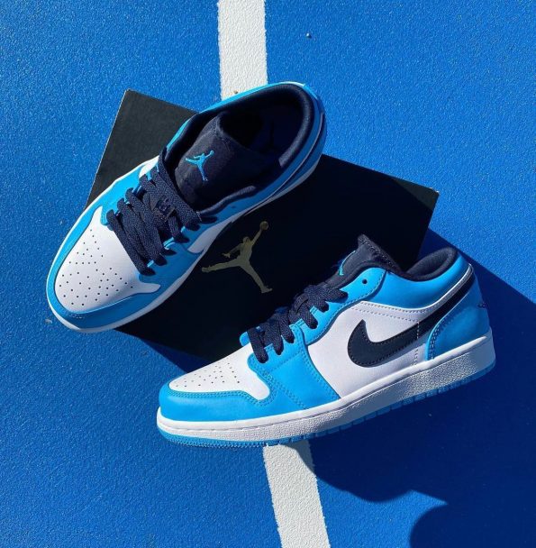 NIKE JORDAN RETRO 1 LOW UNIVERSITY BLUE