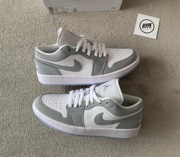 NIKE JORDAN RETRO 1 LOW WOLFGREY