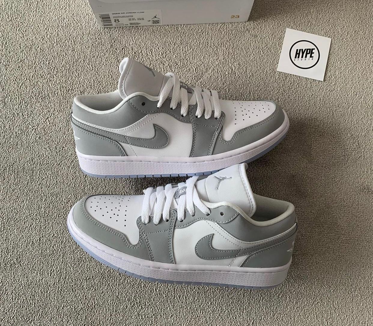 NIKE JORDAN RETRO 1 LOW WOLFGREY - 7a Quality Replicas are the first ...