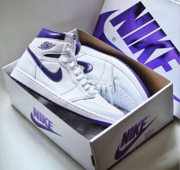 NIKE JORDAN RETRO 1 PURPLE COURT