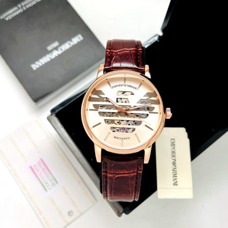 A SPORTY EMPORIO ARMANI EQUIPPED WITH ROSE CASE FIGURES DIAL DESIGNED FOR MEN