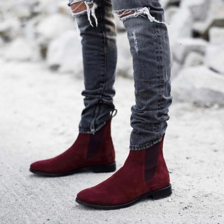 ALBERTO FERMANI CHELSEA SUEDE BOOTS