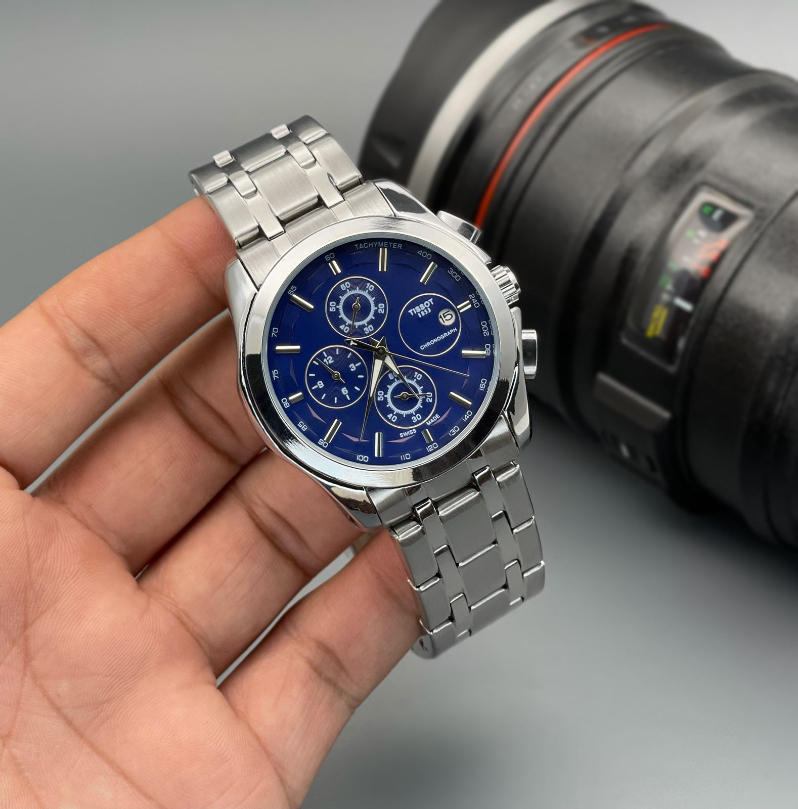 TISSOT BLUE DIAL MEN’S WATCH 7a Quality Replicas are the first copy products such as copycats shoes, watches, clothing, bags, and electronics. TISSOT BLUE DIAL MEN’S WATCH