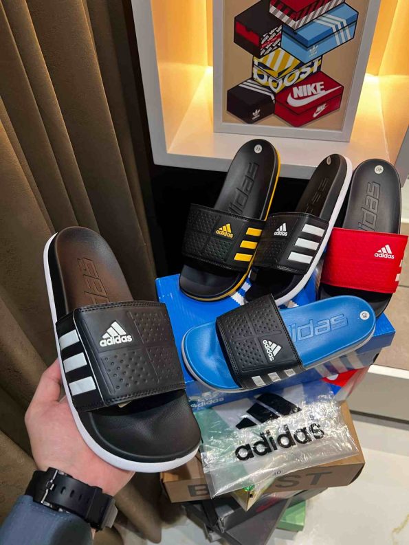 ADIDAS ADILETTE BOUNCE ORIGINALS SOFTBED PREMIUM FLIP-FLOPS GLOSSY PRINT - Image 5