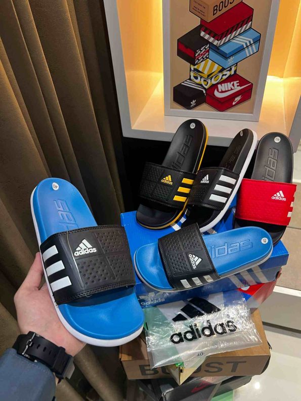 ADIDAS ADILETTE BOUNCE ORIGINALS SOFTBED PREMIUM FLIP-FLOPS GLOSSY PRINT - Image 2
