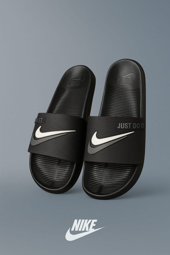 NIKE JUST DO IT Slides Soft Bed Sole With OG Butter Paper Box Premium Quality - Image 2