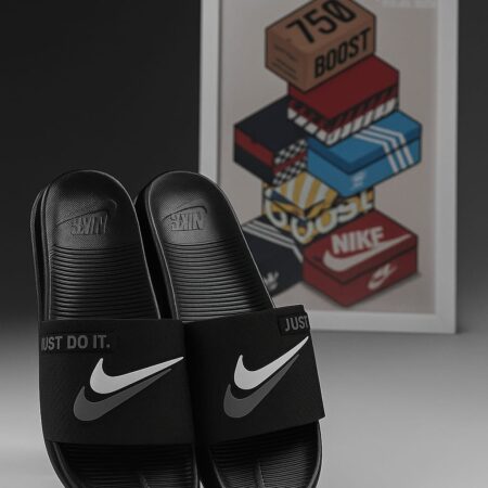 NIKE JUST DO IT Slides Soft Bed Sole With OG Butter Paper Box Premium Quality
