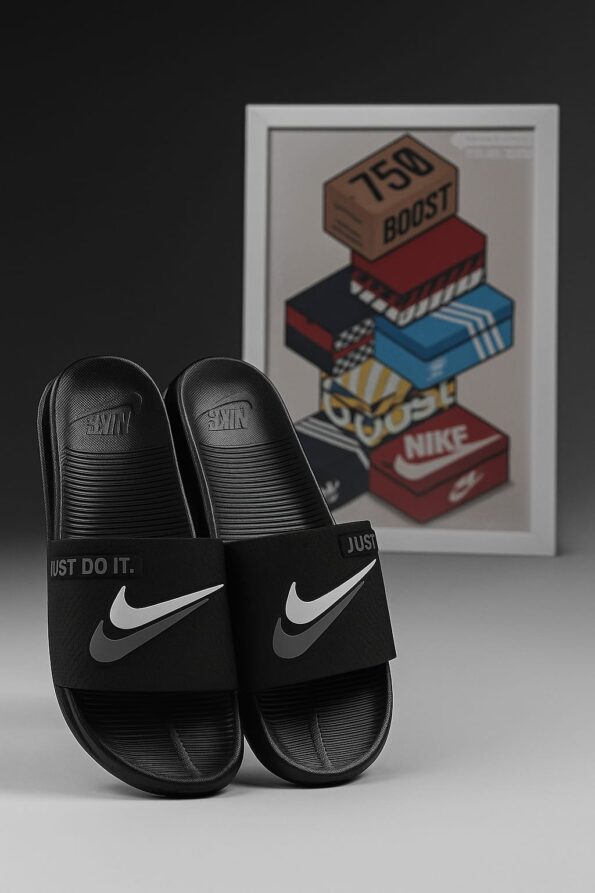 NIKE JUST DO IT Slides Soft Bed Sole With OG Butter Paper Box Premium Quality