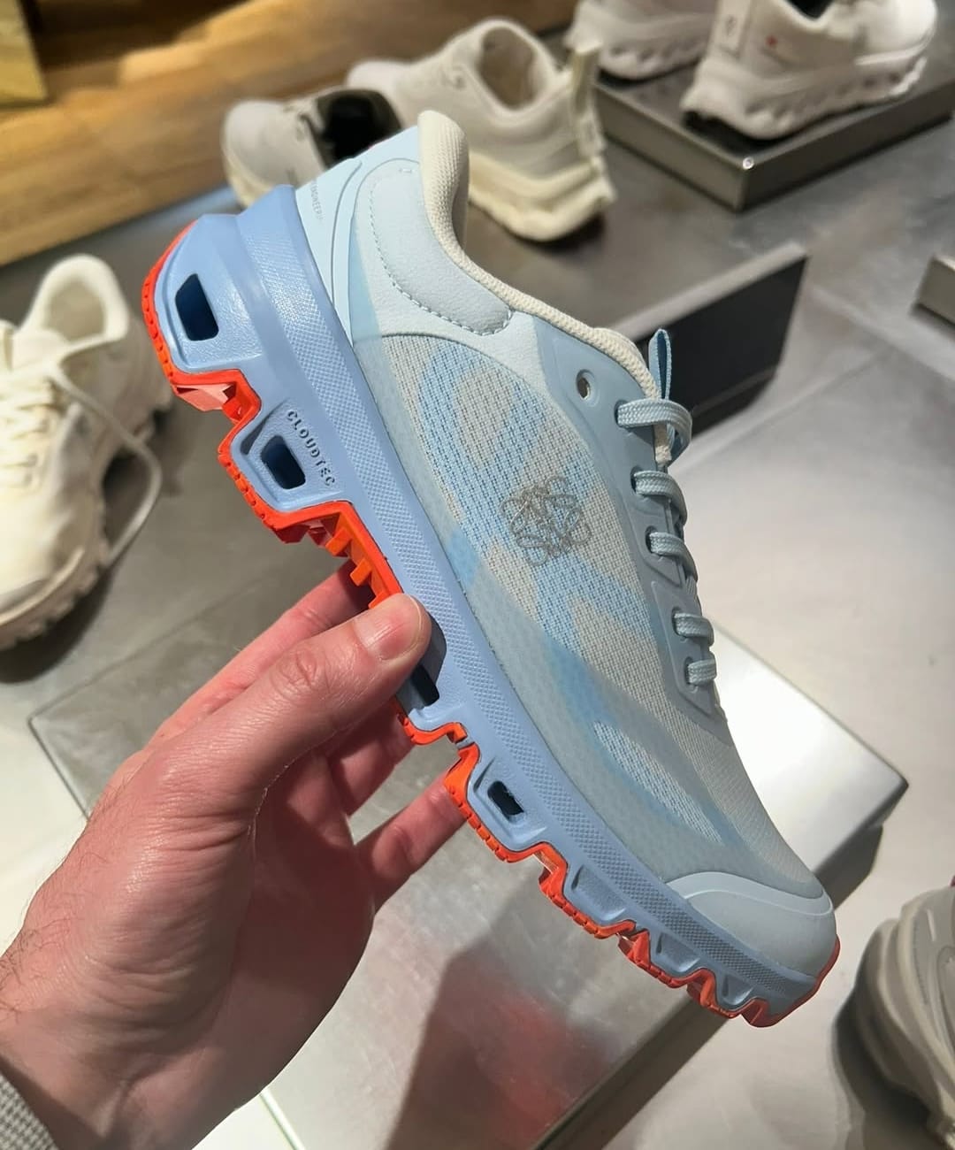 Loewe X On Cloudventure 2.0 BlueRedWhite" 7a Quality Replicas are the first copy products such as copycats shoes, watches, clothing, bags, and electronics. Loewe X On Cloudventure 2.0 BlueRedWhite" - Image 6