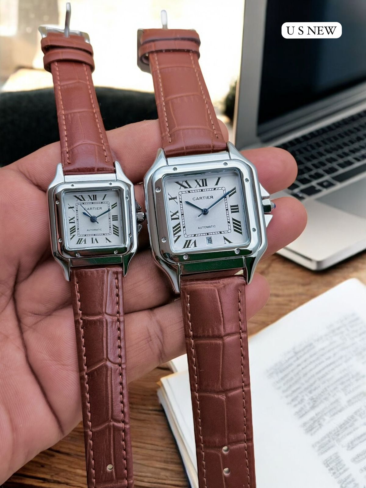CARTIER COUPLE WATCHES 7a Quality Replicas are the first copy products such as copycats shoes, watches, clothing, bags, and electronics. CARTIER COUPLE WATCHES - Image 2