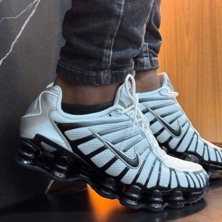 Nike Shox TL Metallic Silver White Black