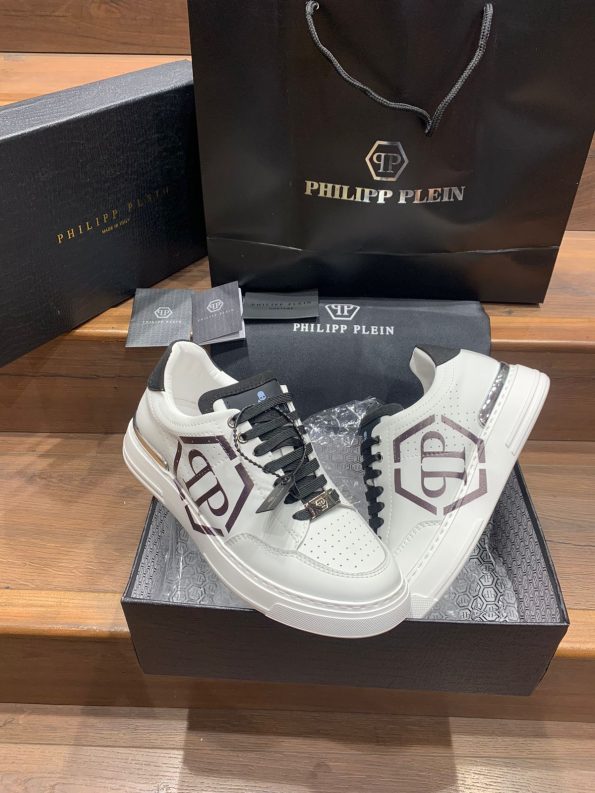 PHILIPP PLEIN HEXAGON PREMIUM LEATHER SNEAKER - Image 9
