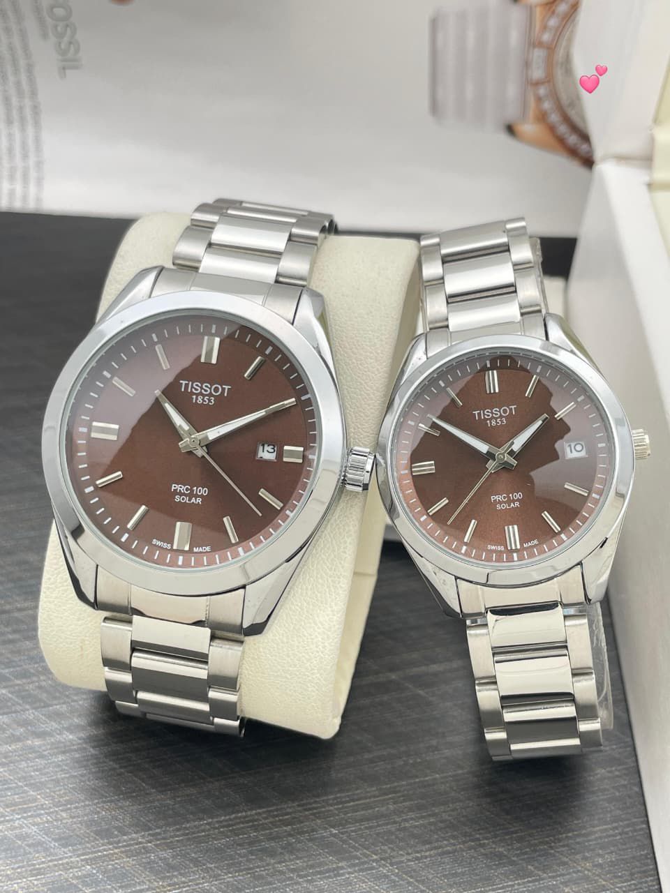 TISSOT couple watch 7a Quality Replicas are the first copy products such as copycats shoes, watches, clothing, bags, and electronics. TISSOT couple watch - Image 2