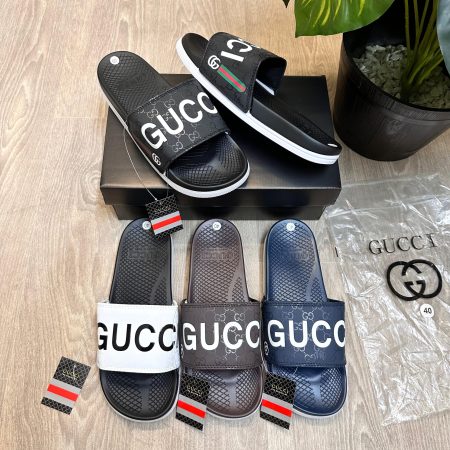 Gucci Monogram Soft Comfort Premium Flip-Flops