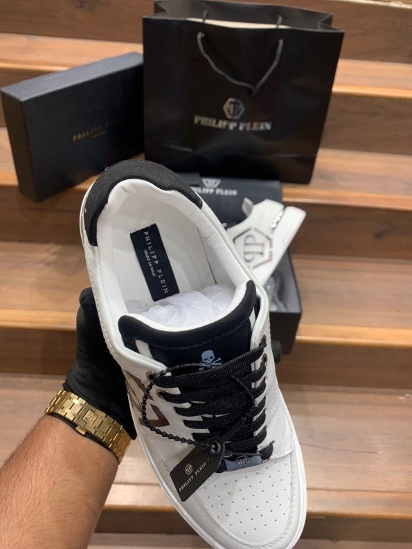 PHILIPP PLEIN HEXAGON PREMIUM LEATHER SNEAKER - Image 4