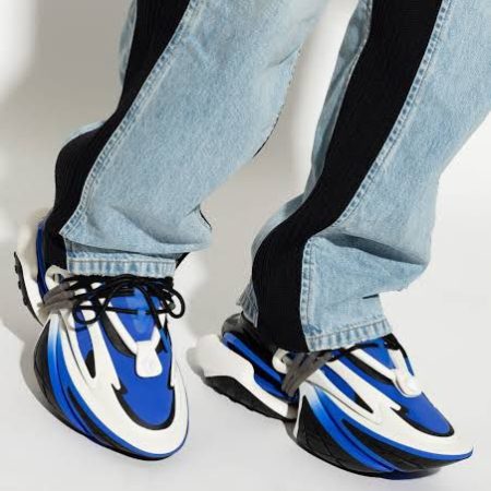 Balmain Unicorn Mens Premium Sneaker Navy