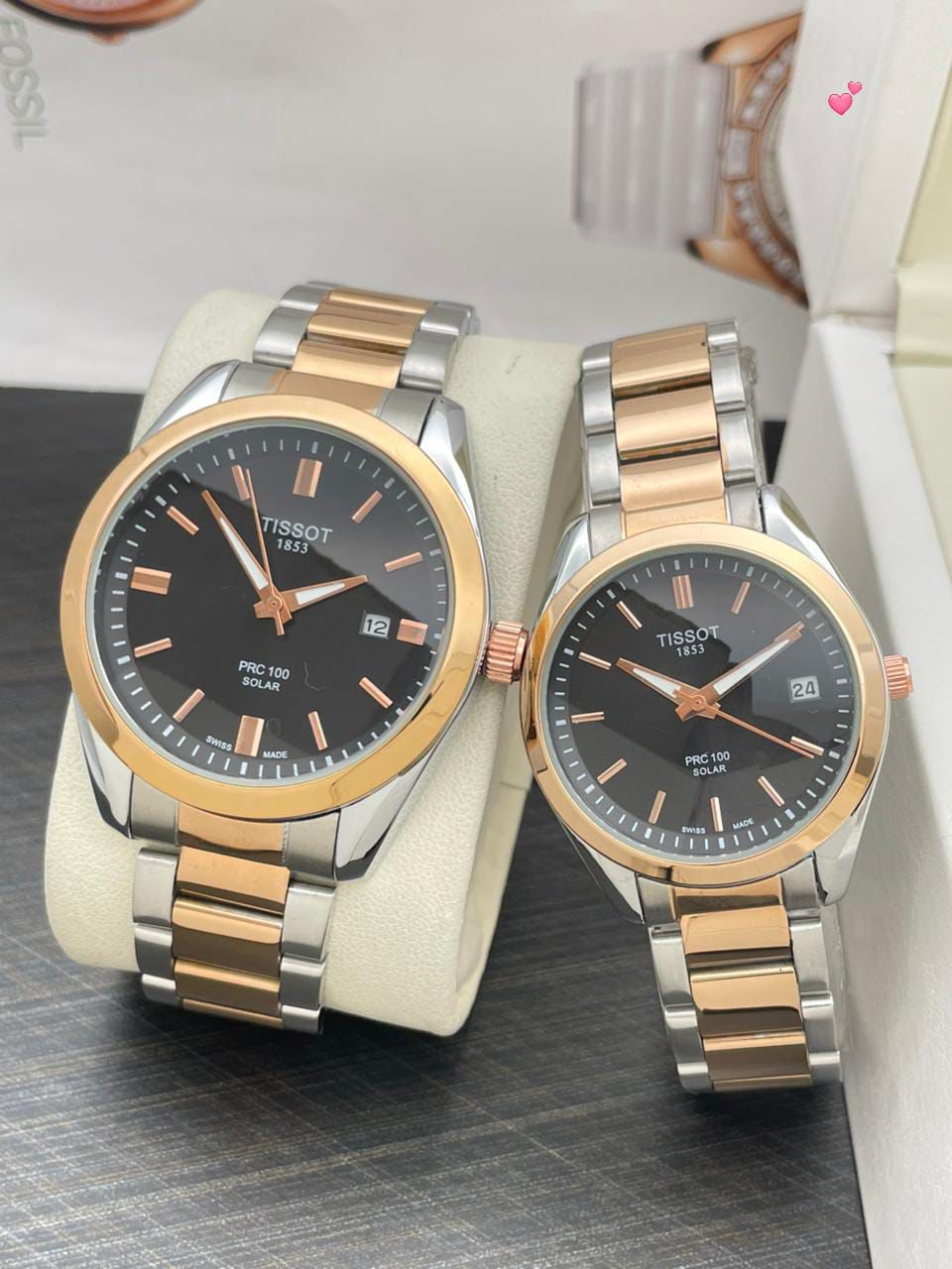 TISSOT couple watch 7a Quality Replicas are the first copy products such as copycats shoes, watches, clothing, bags, and electronics. TISSOT couple watch - Image 3