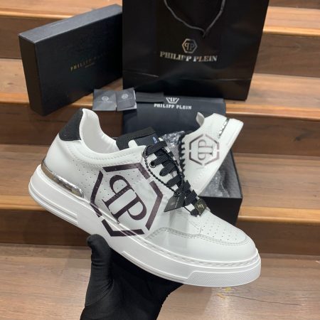 PHILIPP PLEIN HEXAGON PREMIUM LEATHER SNEAKER