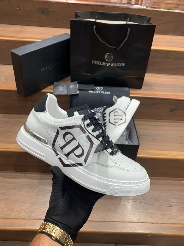 PHILIPP PLEIN HEXAGON PREMIUM LEATHER SNEAKER