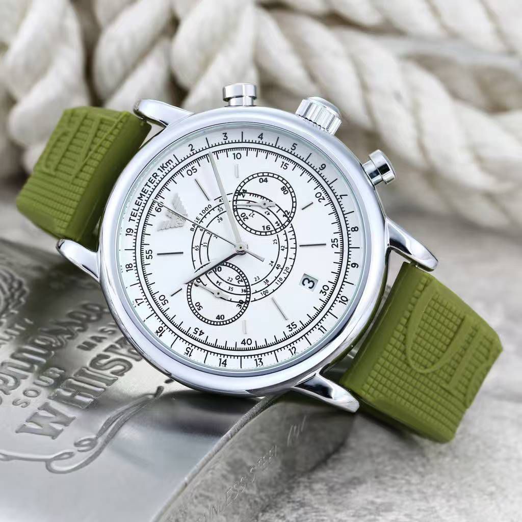 EMPORIO ARMANI - GREEN CHRONOGRAPH EDITION 7a Quality Replicas are the first copy products such as copycats shoes, watches, clothing, bags, and electronics. EMPORIO ARMANI - GREEN CHRONOGRAPH EDITION - Image 4