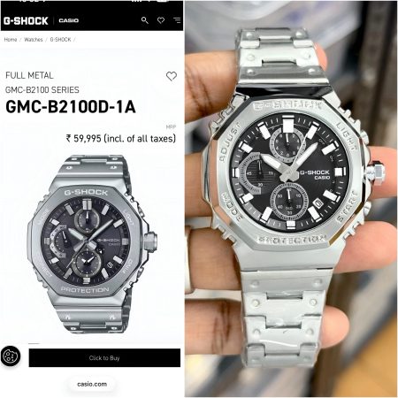 Brand - Casio G-Shock # For - Men # Quality - 7AA Premium Collection # Model - GMC B2100 # Model No. - GMC-B2100D-1A